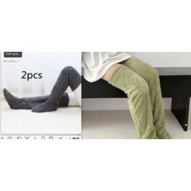 Winter Warm Cold Leg Knee Joint Cold-proof Stockings Home Floor Sleeping Socks (Option: Suit38)