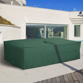 97" x 65" x 26" Heavy Duty Outdoor Sectional Sofa Cover (Option: Green-380x85x385 mm)