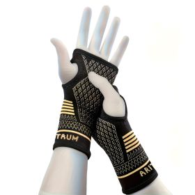 1 Pair Copper Wrist Compression Sleeves Support Brace Unisex For Sports Fitness Workouts Typing Breathable Hand Protection (Option: M)