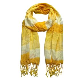 2pcs Sunshine Boho Scarf,Sunny Yellow Floral Pattern Printed Scarf (Option: 1pcs)