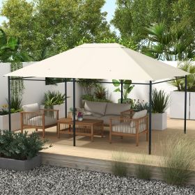 10' x 13' Gazebo Canopy Replacement Roof for 84C-116 (Option: Cream White-410x330x90 mm)