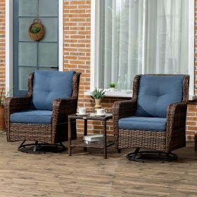 Patio Bistro Set (Option: Blue-910x750x330 mm)