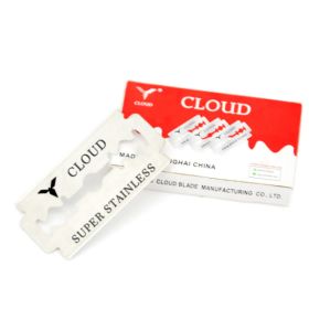 Bamboo Razor Silver Gun Color Shaver Safety Retro Manual Beard Shaving (Option: 10pieces)