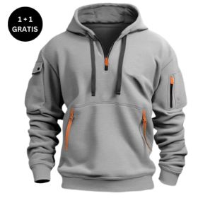 Dropped Shoulder Hooded Sweatshirt Men's Women's Plus Size Loose Pullover Fashion Sweatshirt (Option: Light Gray-XL-2pcs)