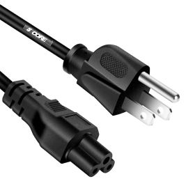 5 Core Extra Long 6ft 3 Prong Non Polarized AC Wall Power Cable Cord For Laptop Charger LED LCD Monitor Replacement Power Cord - PL 1001 (Type: PL 1001- 6 Ft + 3 Prong)