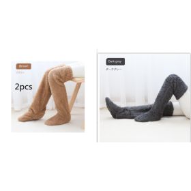 Winter Warm Cold Leg Knee Joint Cold-proof Stockings Home Floor Sleeping Socks (Option: Suit30)