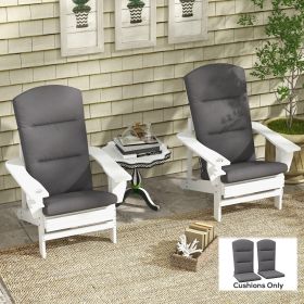 Outdoor Chair Cushions for Adirondack Chair (Option: Gray-870x260x540 mm)