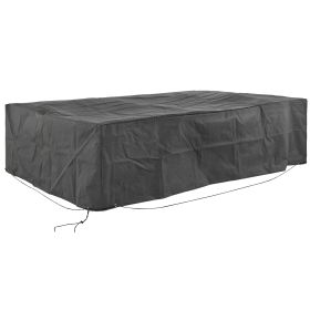 97" x 65" x 26" Weatherproof Outdoor Sectional Patio Furniture Cover with Ultimate Weather Protection, Gray (Option: Gray-380x85x385 mm)