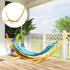 Universal Hammock Stand 10- Adjustable Stand Space-Saving and Portable Carrying for Indoor and Outdoor Use (Option: Natural Wood-1580x380x120 mm)