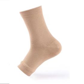 Outdoor Fitness Socks Toe Protection Compression Socks (Option: Skin Color-SM-1pair)